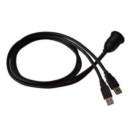 1m Flush Mount USB 3.0 Dock Car Ship Motorcycle Dashboard Panel Male to Female Data Waterproof Extension Cord, For Cable Length: 1m - ORIWHIZCar Replacement PartsDIY CablesIn Car