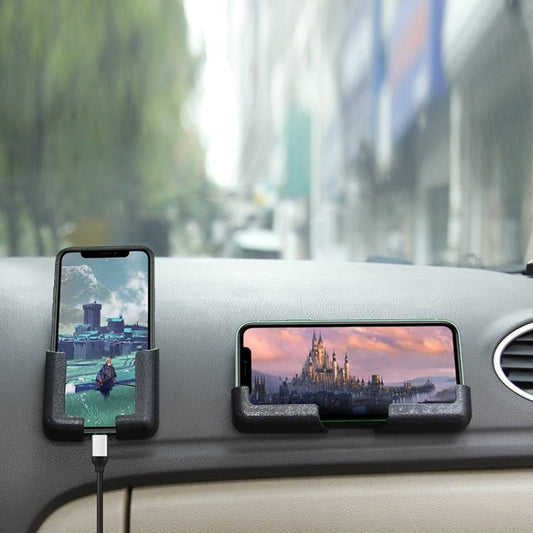 1pair Car Driving Control Unit Paste Mobile Phone Holder Adjustable Width Vehicle Navigation Stand - ORIWHIZ