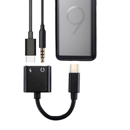 2 in 1 3.5mm to USB - C / Type - C Audio Charging Converter Adapter - ORIWHIZ