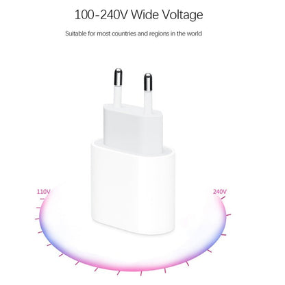 2 in 1 PD 20W Single USB - C / Type - C Port Travel Charger + 3A PD3.0 USB - C / Type - C to USB - C / Type - C Fast Charge Data Cable Set, Cable Length: 2m, EU Plug, 20W 2m - ORIWHIZ