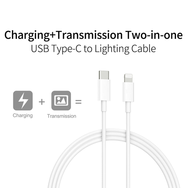 2 in 1 PD3.0 30W USB - C / Type - C Travel Charger with Detachable Foot + PD3.0 3A USB - C / Type - C to 8 Pin Fast Charge Data Cable Set, Cable Length: 1m, AU Plug, 1m - ORIWHIZ