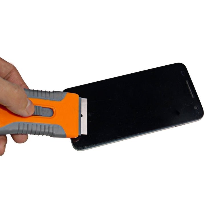 2 in 1 Phone LCD Screen Scraping Remover UV OCA Knife Repair Tools with Metal & Plastic Blade, 2 in 1 (Metal & Plastic Blade) - ORIWHIZ