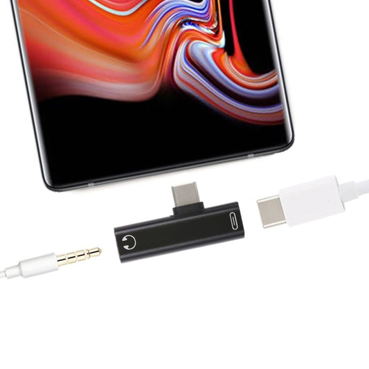 2 in 1 USB - C / Type - C Male to USB - C / Type - C Female 3.5mm Jack Charging Listening Adapter - ORIWHIZ