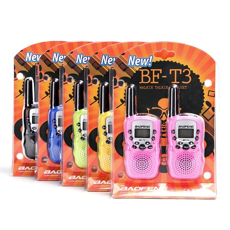 2 PCS BaoFeng BF - T3 1W Children Single Band Radio Handheld Walkie Talkie with Monitor Function, EU Plug, BF - T3 EU Plug - ORIWHIZBAOFENGConsumer ElectronicsHandheld Walkie Talkie
