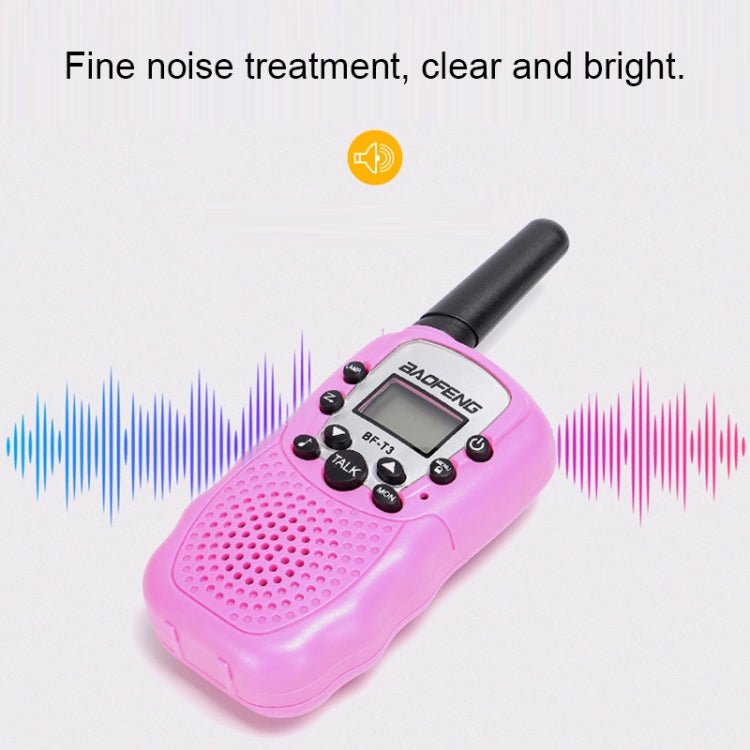 2 PCS BaoFeng BF - T3 1W Children Single Band Radio Handheld Walkie Talkie with Monitor Function, EU Plug, BF - T3 EU Plug - ORIWHIZBAOFENGConsumer ElectronicsHandheld Walkie Talkie