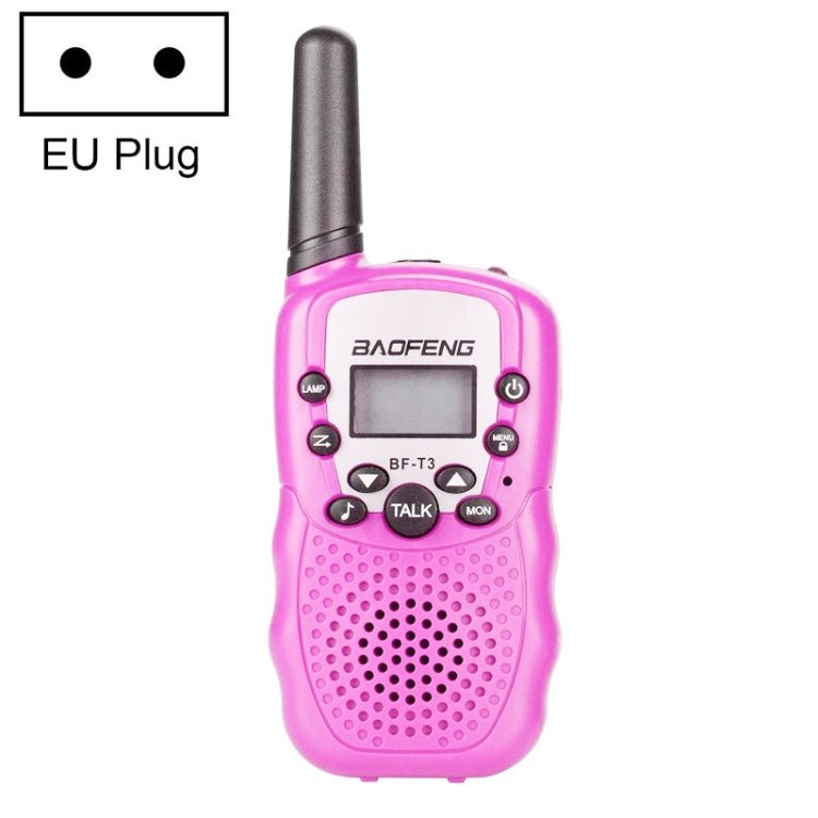 2 PCS BaoFeng BF - T3 1W Children Single Band Radio Handheld Walkie Talkie with Monitor Function, EU Plug, BF - T3 EU Plug - ORIWHIZBAOFENGConsumer ElectronicsHandheld Walkie Talkie