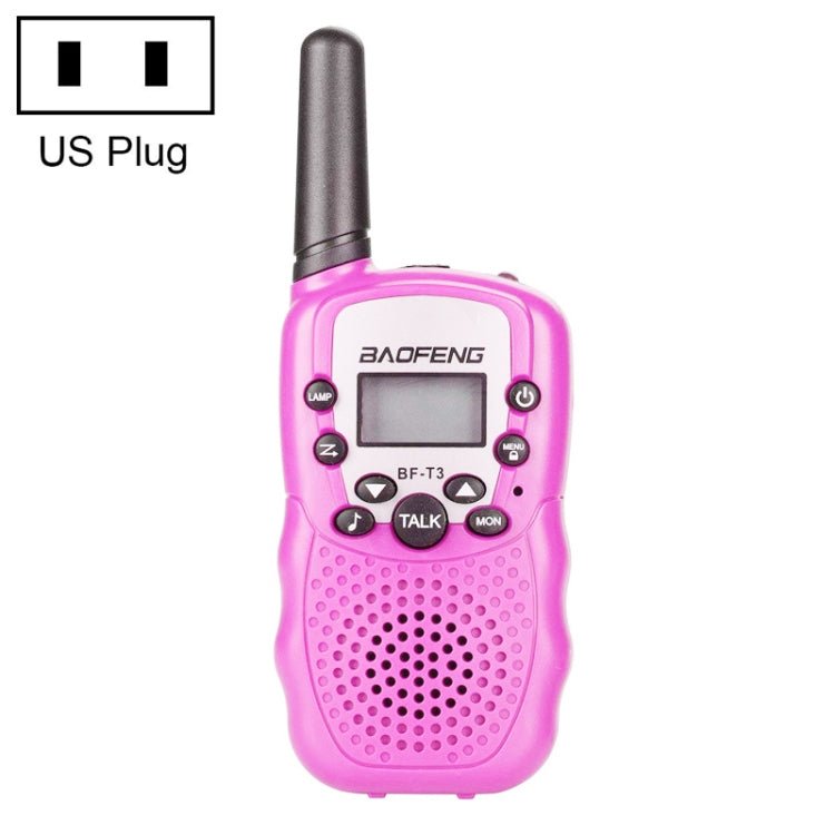 2 PCS BaoFeng BF - T3 1W Children Single Band Radio Handheld Walkie Talkie with Monitor Function, US Plug, BF - T3 US Plug - ORIWHIZBAOFENGConsumer ElectronicsHandheld Walkie Talkie