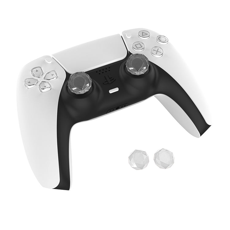 2 PCS Diamond Texture Games Grip Caps for PS5, Clear White, Green, Blue, Red - ORIWHIZSony AccessoriesSony Accessories CasesToys & Hobbies