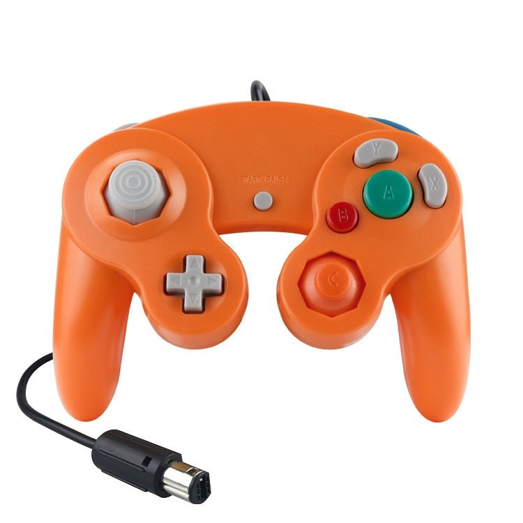 2 PCS Single Point Vibrating Controller Wired Game Controller For Nintendo NGC / Wii, White, Pink, Yellow, Red, Purple, Green, Blue, Black, Silver, Orange - ORIWHIZNintendo AccessoriesNintendo Accessories GamepadsToys & Hobbies