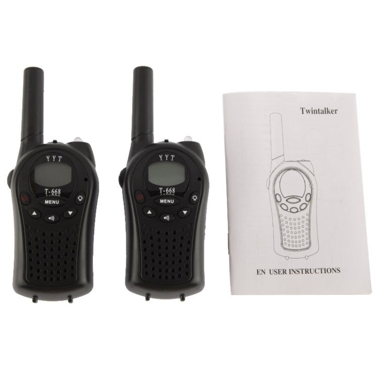 2 PCS T - 668 400 - 470MHz 1.0 inch LCD 8 / 20 / 22CHS Walkie Talkie Set - ORIWHIZConsumer ElectronicsHandheld Walkie TalkieWalkie Talkie