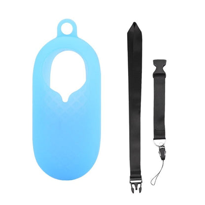 2 PCS Thumb Camera Silicone Case + Lanyard For Insta360 GO2, Black, White, Blue - ORIWHIZDJI & Insta360 AccessoriesInsta360 GO SeriesProtection & Cases