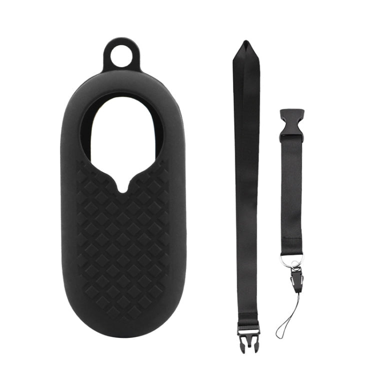 2 PCS Thumb Camera Silicone Case + Lanyard For Insta360 GO2, Black, White, Blue - ORIWHIZDJI & Insta360 AccessoriesInsta360 GO SeriesProtection & Cases