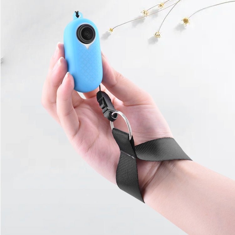2 PCS Thumb Camera Silicone Case + Lanyard For Insta360 GO2, Black, White, Blue - ORIWHIZDJI & Insta360 AccessoriesInsta360 GO SeriesProtection & Cases