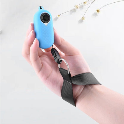 2 PCS Thumb Camera Silicone Case + Lanyard For Insta360 GO2, Black, White, Blue - ORIWHIZDJI & Insta360 AccessoriesInsta360 GO SeriesProtection & Cases