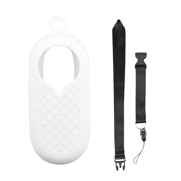 2 PCS Thumb Camera Silicone Case + Lanyard For Insta360 GO2, Black, White, Blue - ORIWHIZDJI & Insta360 AccessoriesInsta360 GO SeriesProtection & Cases