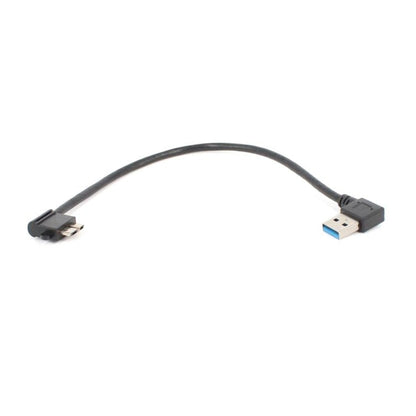2 PCS USB 3.0 Right Elbow Male to Micro USB 3.0 Elbow Charging Data Cable, Cable Length: 27cm, Right Elbow - ORIWHIZ