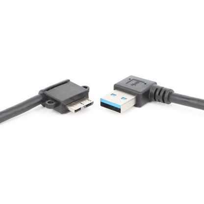 2 PCS USB 3.0 Right Elbow Male to Micro USB 3.0 Elbow Charging Data Cable, Cable Length: 27cm, Right Elbow - ORIWHIZ