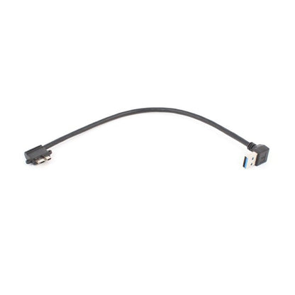 2 PCS USB 3.0 Upper Elbow Male to Micro USB 3.0 Elbow Charging Data Cable, Cable Length: 27cm, Upper Elbow - ORIWHIZ