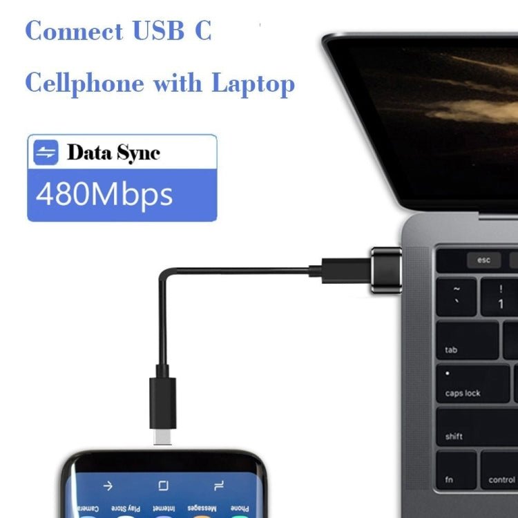2 PCS USB - C / Type - C Female to USB 2.0 Male Adapter, Support Charging & Transmission - ORIWHIZ