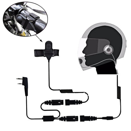2 Pin PTT Adjustable Volume Motorcycle Helmet Headset Microphone for BAOFENG Radio Walkie Talkie - ORIWHIZConsumer ElectronicsWalkie TalkieWalkie Talkie Microphones & Headsets
