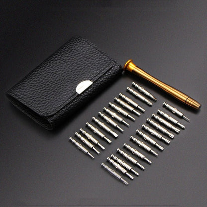 2 Sets 25 In 1 Multi - Purpose Leather Case Manual Screwdriver Batch Set Mobile Phone Notebook Repair Tool, 25 in 1(With Magnetic) - ORIWHIZ