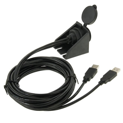 2 USB 2.0 Male to Female Extension Cable with Car Flush Mount, Length: 2m, 2 USB 2.0 Male to Female - ORIWHIZCar Replacement PartsDIY CablesIn Car