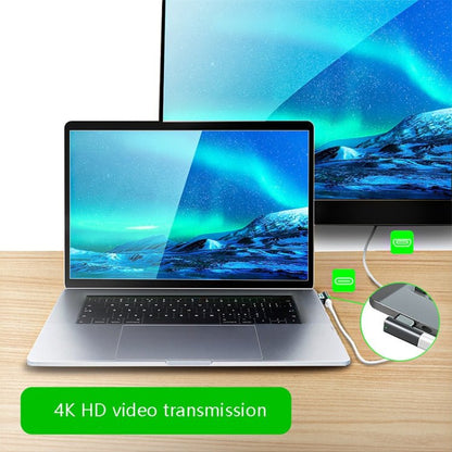 20 Pin Elbow Magnetic USB - C / Type - C Adapter Support Charging and 4K Video Transferring, Silver, Gray, Black - ORIWHIZ