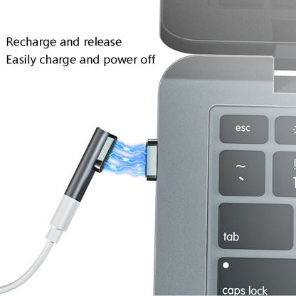 20 Pin Elbow Magnetic USB - C / Type - C Adapter Support Charging and 4K Video Transferring, Silver, Gray, Black - ORIWHIZ