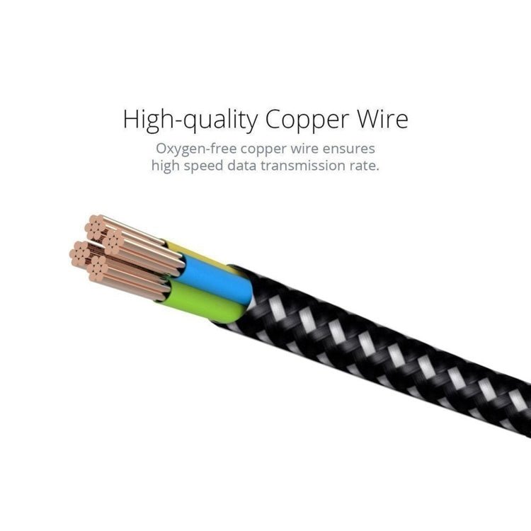 20cm 2A USB to USB - C / Type - C Nylon Weave Style Double Elbow Data Sync Charging Cable, 20cm Type - C - ORIWHIZ
