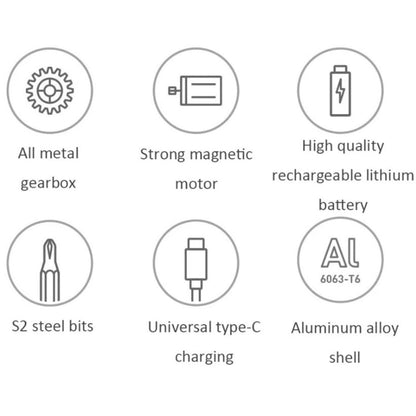 25 in 1 Original Xiaomi Mijia Electric Precision Screwdriver Kit Rechargeable Magnetic Aluminum Case, Mijia 25 in 1 - ORIWHIZ