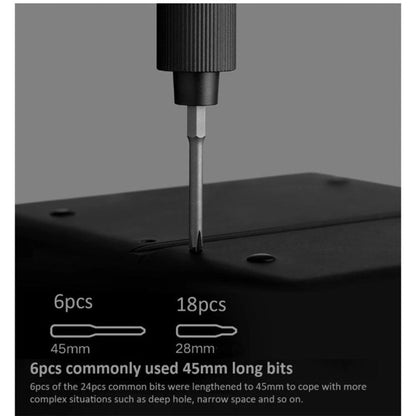 25 in 1 Original Xiaomi Mijia Electric Precision Screwdriver Kit Rechargeable Magnetic Aluminum Case, Mijia 25 in 1 - ORIWHIZ