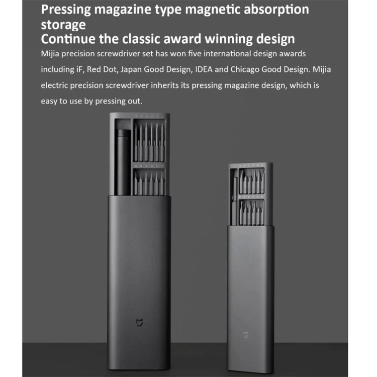 25 in 1 Original Xiaomi Mijia Electric Precision Screwdriver Kit Rechargeable Magnetic Aluminum Case, Mijia 25 in 1 - ORIWHIZ