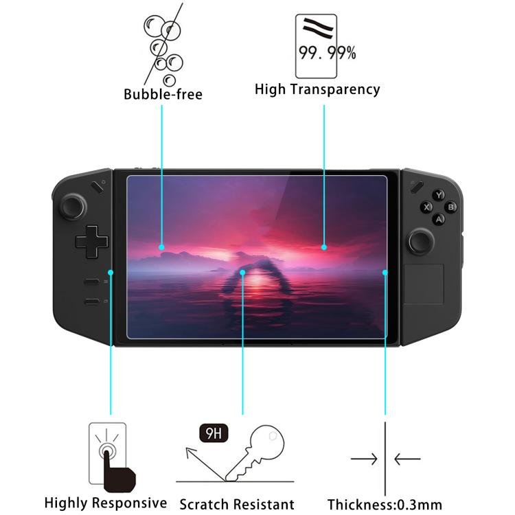 25pcs 9H 0.3mm Explosion - proof Tempered Glass Film, For Lenovo Legion Go S8.0 - ORIWHIZPocket Console & AccessoriesPocket Console & Accessories Tempered GlassToys & Hobbies