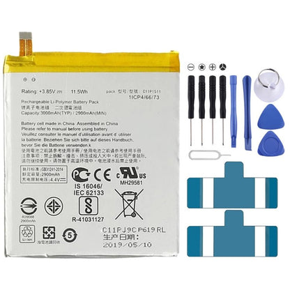 2900mAh C11P1511 for Asus ZenFone 3 ZE552KL Li - Polymer Battery, For Asus ZenFone 3 ZE552KL - ORIWHIZ