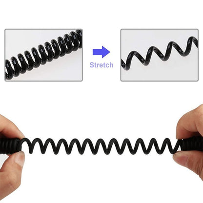2m Micro USB Data Sync Charging Coiled Cable / Spring Cable - ORIWHIZ