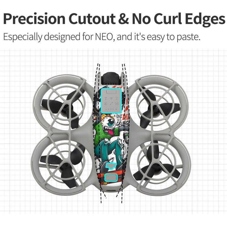 2pcs Combo Drone Body Protective Stickers, For DJI Neo - ORIWHIZDJI & Insta360 AccessoriesDJI Neo AccessoriesStickers