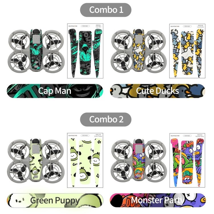2pcs Combo Drone Body Protective Stickers, For DJI Neo - ORIWHIZDJI & Insta360 AccessoriesDJI Neo AccessoriesStickers