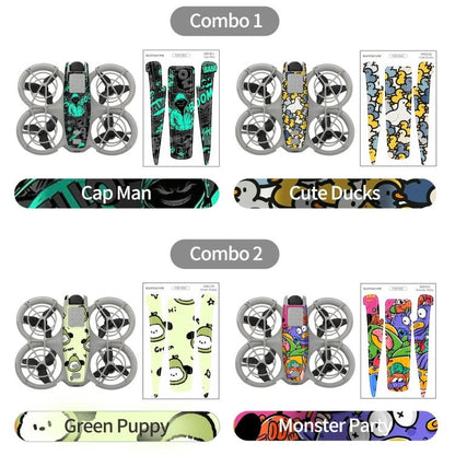 2pcs Combo Drone Body Protective Stickers, For DJI Neo - ORIWHIZDJI & Insta360 AccessoriesDJI Neo AccessoriesStickers