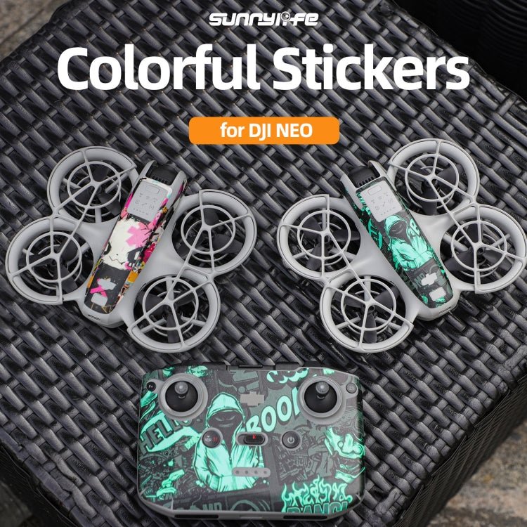 2pcs Combo Drone Body Protective Stickers, For DJI Neo - ORIWHIZDJI & Insta360 AccessoriesDJI Neo AccessoriesStickers
