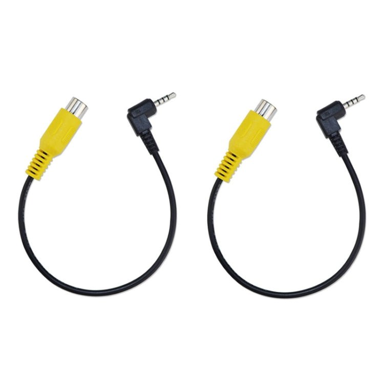 2pcs Stereo Four Section to RCA Female Car Navigation Video Cable, E1 - 26 - ORIWHIZCar Replacement PartsDIY CablesIn Car