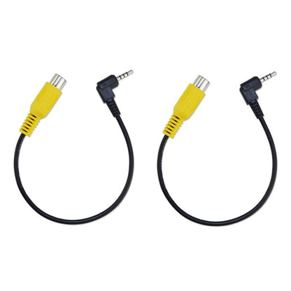 2pcs Stereo Four Section to RCA Female Car Navigation Video Cable, E1 - 26 - ORIWHIZCar Replacement PartsDIY CablesIn Car