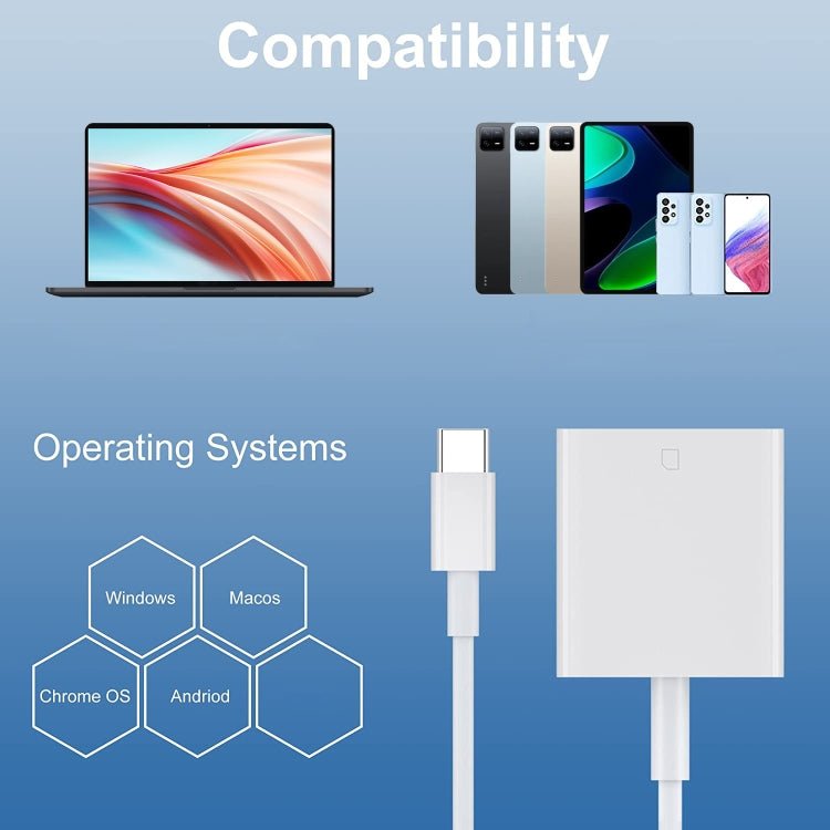 2pcs USB - C / Type - C to SD(HC) Card Reader Adapter - ORIWHIZ