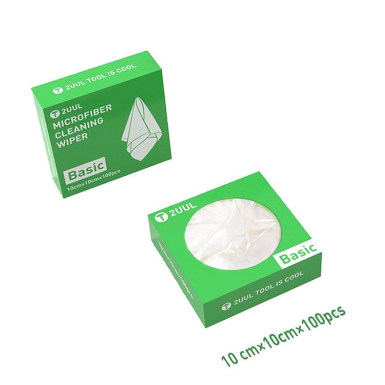 2UUL 10x10cm Microfiber Cleaning Wiper Antistatic Dust - Free Cloth, 2UUL 10x10cm - ORIWHIZ