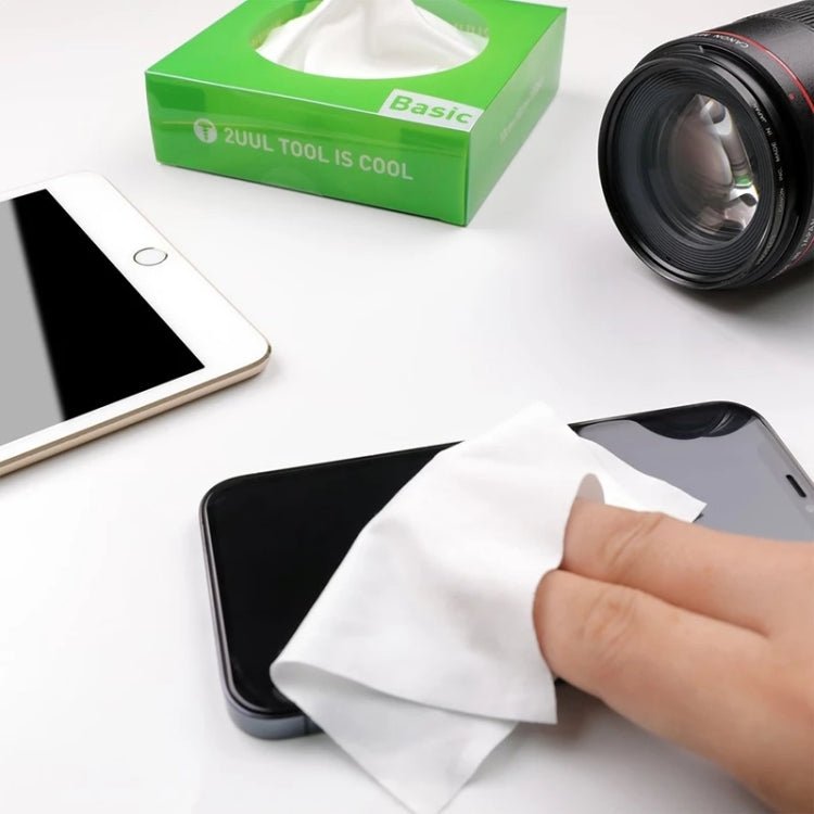2UUL 10x10cm Microfiber Cleaning Wiper Antistatic Dust - Free Cloth, 2UUL 10x10cm - ORIWHIZ