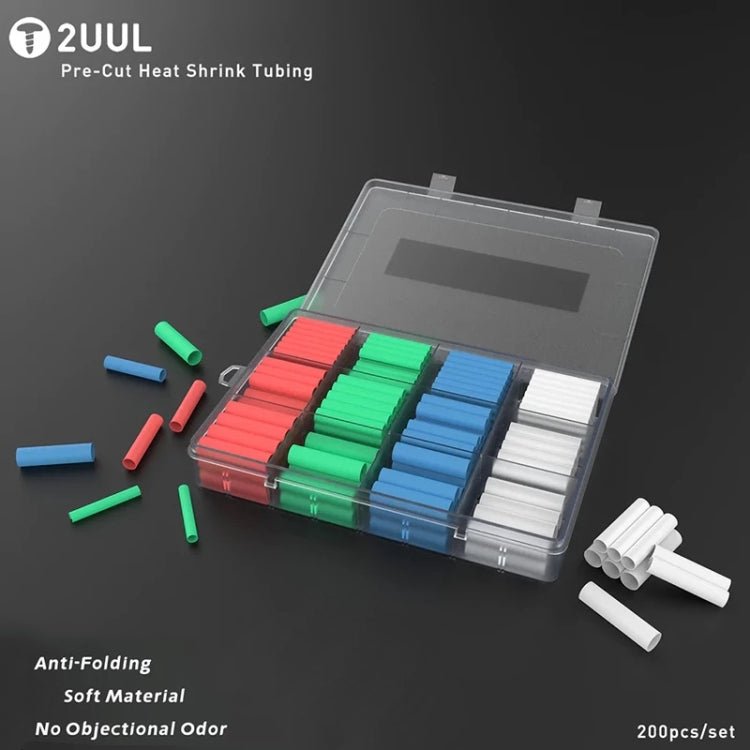 2UUL 200pcs/set PRE - CUT Heat Shrink Tubing, 200 in 1 - ORIWHIZ