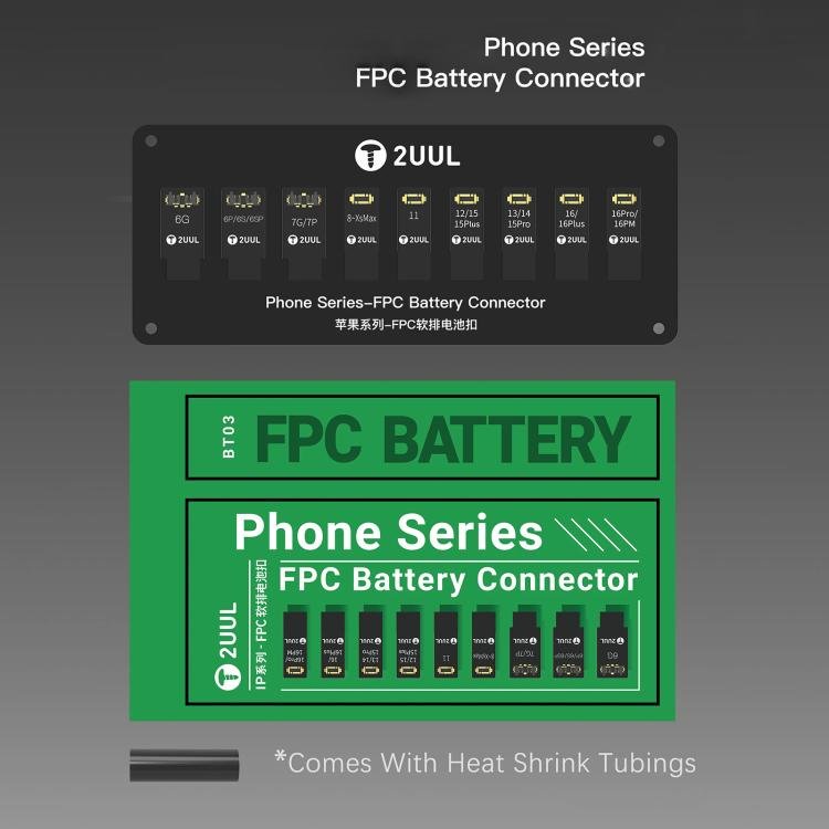 2uul BT03 FPC Battery Connector for iPhone 6 to 16 Pro Max, BT03 - ORIWHIZ