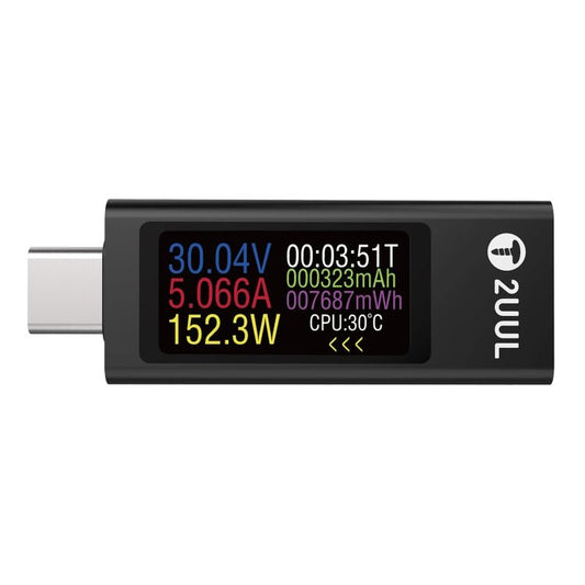 2UUL Charging Mate Type - C Mini Charging Detector with Bidirectional Current Test, Charging Detector - ORIWHIZ