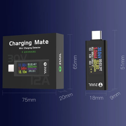 2UUL Charging Mate Type - C Mini Charging Detector with Bidirectional Current Test, Charging Detector - ORIWHIZ
