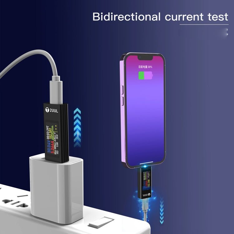 2UUL Charging Mate Type - C Mini Charging Detector with Bidirectional Current Test, Charging Detector - ORIWHIZ