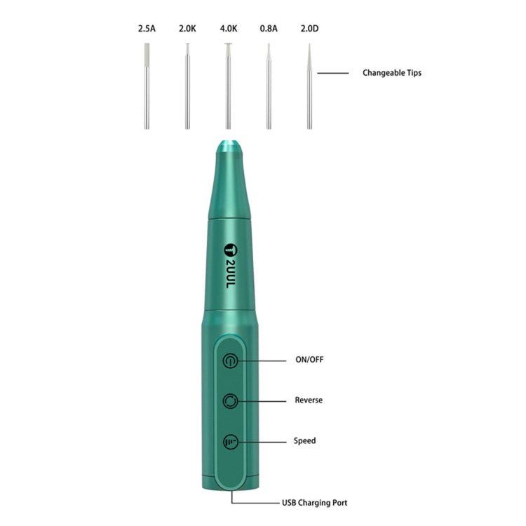 2UUL DA81 Chargeable Polish Drill Pen for Phone Repair, DA81 Drill Pen - ORIWHIZ